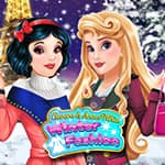 Aurora och Snövit Vitt Vintermode