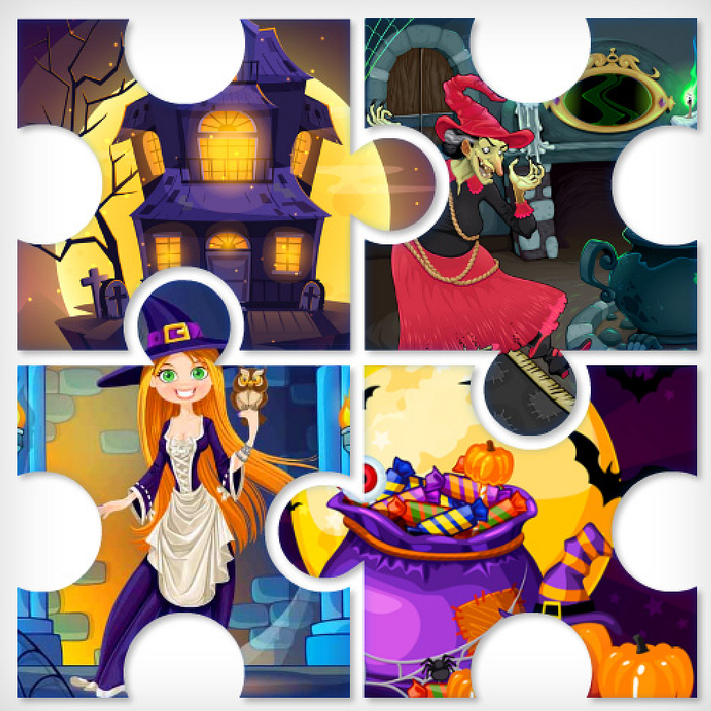 Witchs House Halloween Puzzles - Gratis Online Spel | FunnyGames